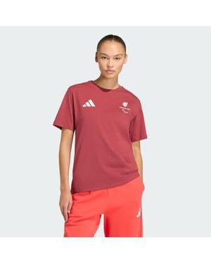 adidas Paralympicsgb Gfx T-Shirt - Rot