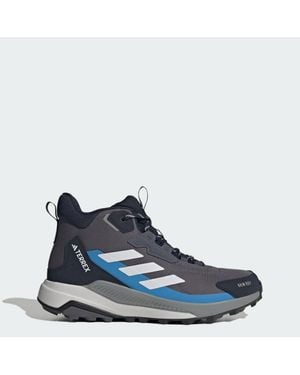 adidas Terrex Anylander Mid Rain.Rdy Hiking Shoes - Blue