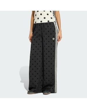 adidas Satin Polka Dots Wide Leg Pant - Black