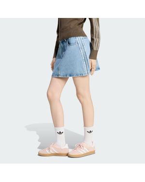 adidas Mid Rise Denim Skirt - Blue