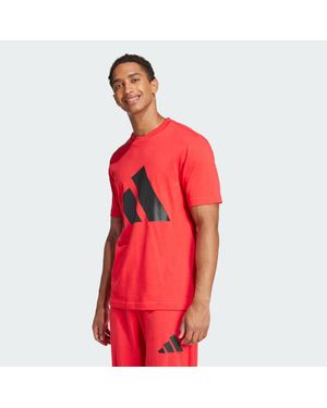 adidas Poloshirt ESSENTIALS BIG LOGO T-SHIRT - Rot