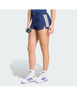 adidas Hyperglam 3-Stripes Woven Shorts - Blue