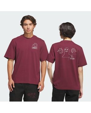 adidas Skateboarding X Mark Gonzales Not Amused T-Shirt - Red