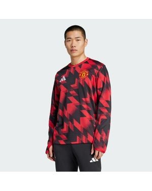 adidas Manchester United 25/26 Pre-Match Warm Top - Red