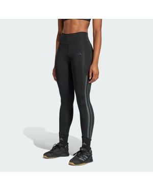 adidas Originals Optimé 3-Stripes Full-Length Leggings - Black