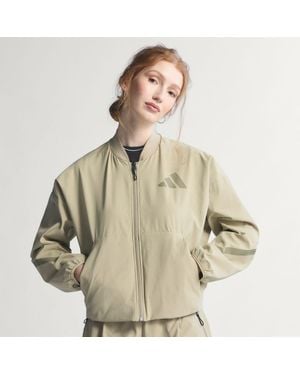 adidas Z.N.E. Woven Bomber Jacket - Natural