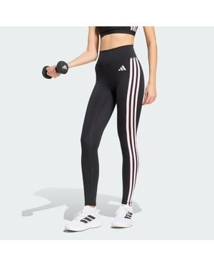 adidas Optimé Essentials 3-Stripes 7/8 Leggings - Black
