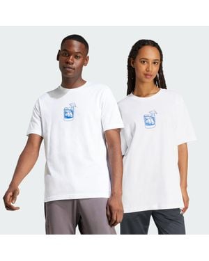 adidas Lounge Drink Graphic Tee - White
