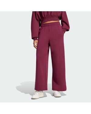 adidas Originals Soft Lux Straight Leg Tracksuit Bottoms - Red