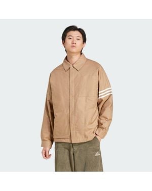 adidas Originals Neuclassics Padded Flannel Shirt - Natural