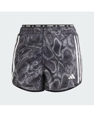 adidas Own The Run Excite Allover Print Aeroready Shorts - Blue