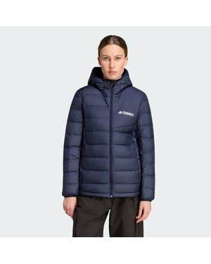 adidas Chaqueta Con Capucha De Plumón Ligera Terrex Multi Climawarm - Azul