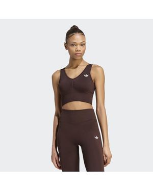adidas Originals Essentials Bralette, Nahtlos - Braun