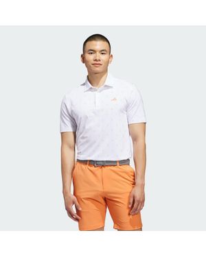 adidas Ultimate365 Essence Print Climacool Polo Shirt - White
