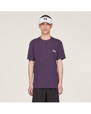 adidas Y-3 Tennis Pro Freelift Zip Tee - Purple