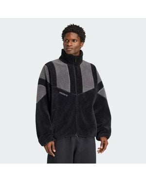 adidas Adicolor Blocked Fleece Track Top - Black