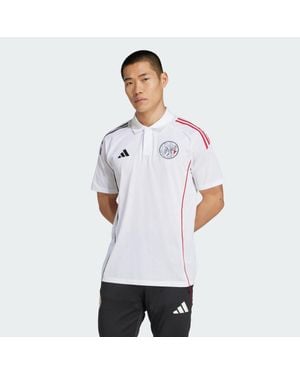 adidas Ajax Amsterdam Tiro 25 Competition Polo Shirt - White