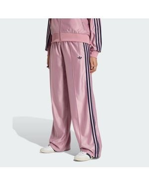 adidas Trousers Adidas Metallic Firebird Loose Track Pant Magic Mauve/ Night - Pink