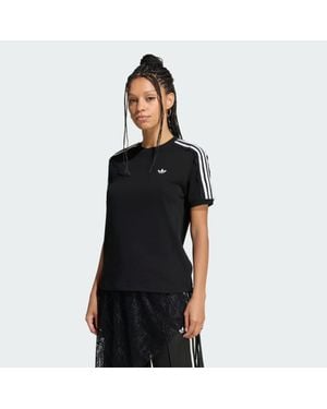 adidas Originals Lace 3 Stripes T-Shirt - Black