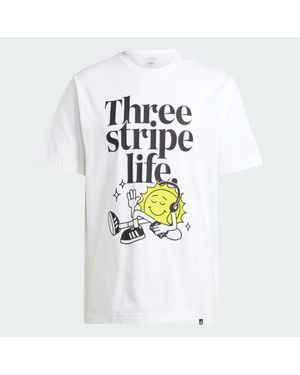 adidas Positivity Graphic Tee - White