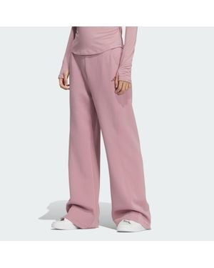 adidas Flared Leg Knit Pant - Pink