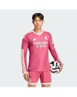 adidas Real Madrid 26/27 Third Authentic Jersey Long Sleeve - Pink