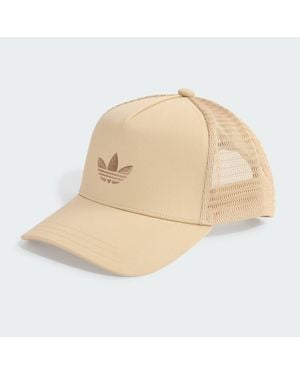 adidas Adicolor Classic Curved Foam Trucker Cap - Natural