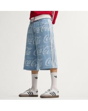adidas X Coca-Cola Classic Sport Denim Jort - Blue
