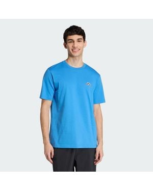 adidas Summer Slide Trim Graphic T-Shirt - Blue