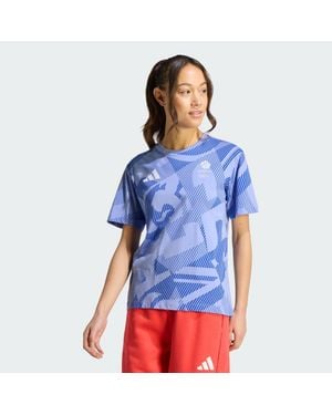 adidas Team Gb Multi Printed T-Shirt - Blue