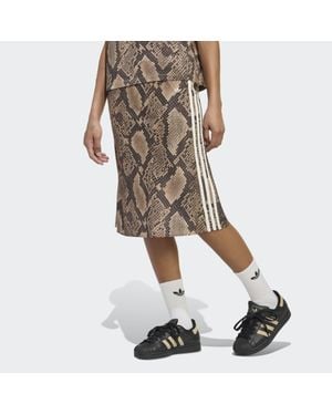 adidas Snake Print Satin Skirt - Multicolour