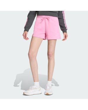 adidas Pantalón Corto Essentials Small Logo Feel Cozy - Rosa
