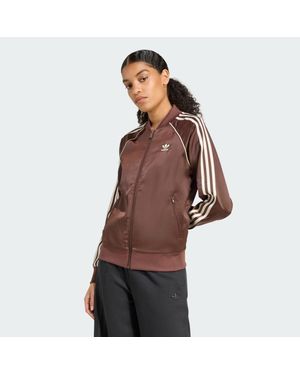 adidas Adicolor Sst Satin Track Top - Brown