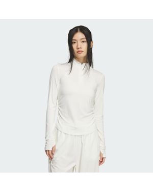 adidas Slim Long Sleeve Long-Sleeve Top - White