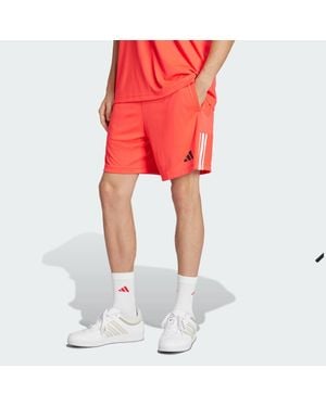 adidas Sereno Aeroready Cut 3-Stripes Shorts - Red
