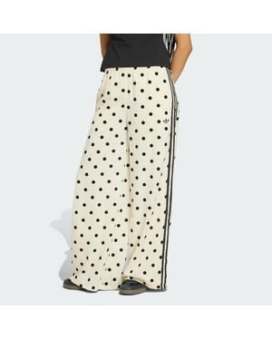 adidas Satin Polka Dots Wide Leg Pant - Metallic