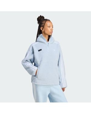 adidas Originals By Jennie Fleece Hoodie Jacket - Blue