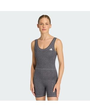 adidas Optime Essentials Workout Heather Onesie - Gris
