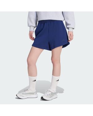 adidas Soft Lux Loose Shorts - Blue