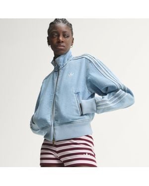 adidas Firebird Denim Track Top - Blau