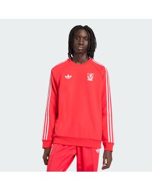 adidas Liverpool Fc Originals Crew Sweat - Red