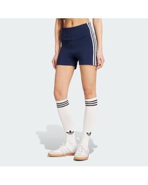 adidas ADICOLOR 3-STREIFEN BOOTY SHORTS CO - Blau