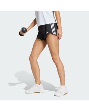 adidas Pacer Training 3-Stripes Woven High-Rise Shorts Clothing - Black