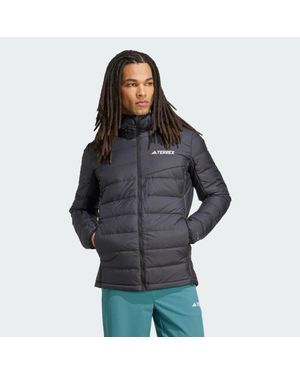 adidas Terrex Multi Light Down Climawarm Hooded Jacket - Grey