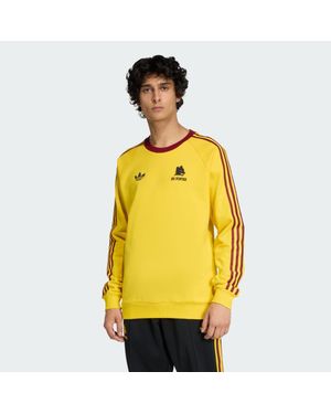 adidas Originals As Roma Originals Crew Sweatshirt - Yellow