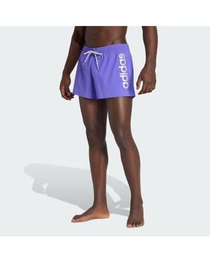 adidas Logo Stretchy Knit Swim Shorts 3 Inch - Green