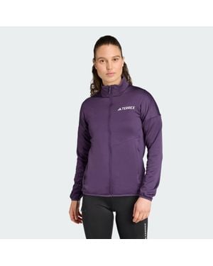 adidas Terrex Xperior Climawarm Light Fleece Jacket - Purple