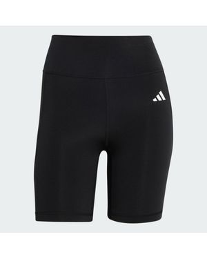 adidas Optimé Essentials Stash Pocket 7-Inch Short Leggings - Grey