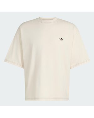 adidas Contrast Oversized T-Shirt - White