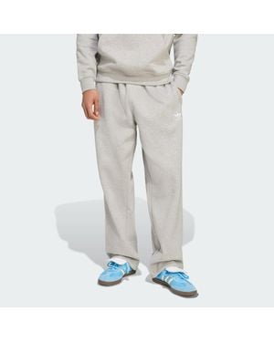 adidas Trefoil Essentials Open Hem Joggers - Grey